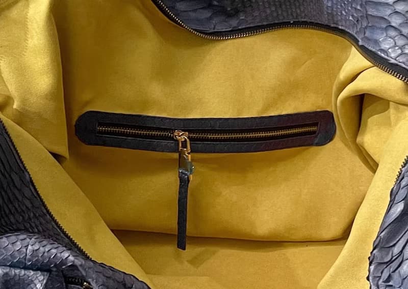 Snakeskin Weekender Duffle Bag Leather Weekender Bag Snakeskin Travel Bag