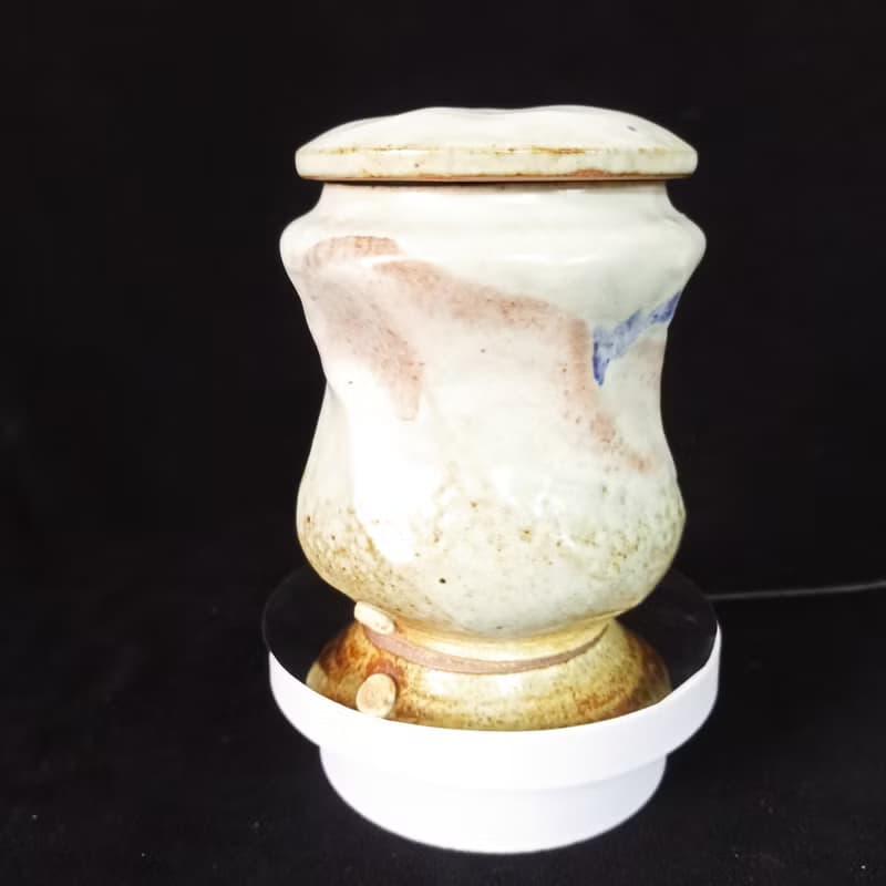 陶製釉燒茶葉罐茶倉儲物罐手拉胚