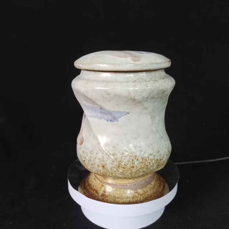 陶製釉燒茶葉罐茶倉儲物罐手拉胚