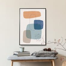 幾何 • 方形疊層III - 幾何/抽象/復古/民宿/咖啡廳/掛畫/送禮