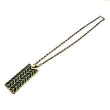 LANVIN 70s vintage geometric pattern necklace