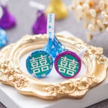 T色囍字水滴巧克力 KISSES婚禮喜糖(每包100顆)