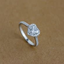 【求婚戒指】Cupid 邱比特 • 純銀戒指厚鍍18K金 • 結婚鑽戒