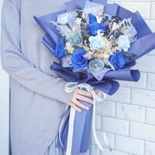 【竒花】雲畫月光花束 畢業 生日禮物 永生乾燥花 告白求婚花