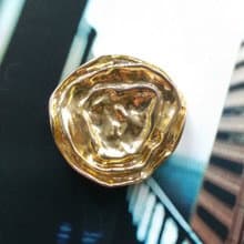 【西洋古董飾品】金色調  漣漪效應 圍巾夾 絲巾扣 絲巾夾