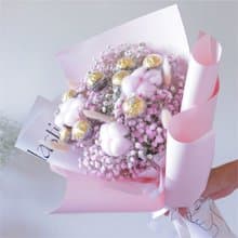 【乾燥花金莎花束】情人節。開幕。生日。畢業季 I 可自取