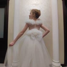 用於婚禮 生日 音樂會和其他慶祝活動的緞面花童禮服