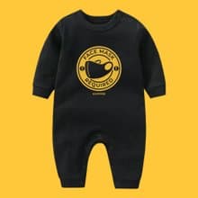 勤洗手 戴口罩 長袖連身衣 黑 中文版/英文版