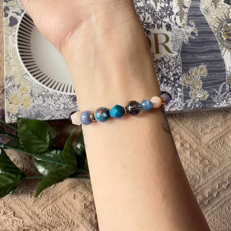 雨彩溫柔體貼彈性手鍊