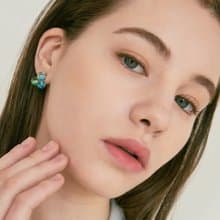 Colorful Snowball Pinwheel Earrings