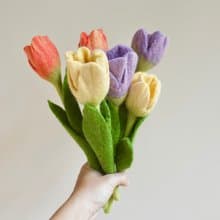手感花園 — 鬱金香 • 羊毛氈花禮