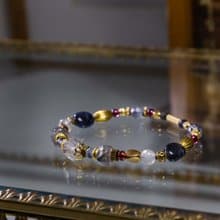 深夜的麥片碗 / 雲水晶 拉長石 菫青石 石榴石 天然石手鍊