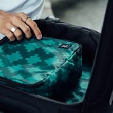 【HotSummer】出遊日 (一套二件) 防潑水 旅行大容量收納包- 綠色