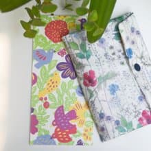 罌粟花卉/英國防水布寶寶餐具收納袋