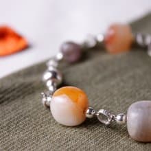 | 金魚-懷舊 Goldfish |天然寶石純銀手鍊X項鍊/專屬收藏