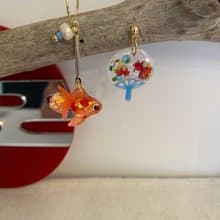 小金魚.小金魚扇.耳針.耳夾