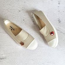 淺口平底方便鞋- 卡其色 小紅帽與大野狼女鞋