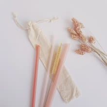 限時優惠-FunXinストロ放心生醫級環保吸管-透粉蜜桃-單支