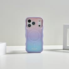 【kate spade】iPhone 17 系列 精品磁吸防摔波浪手機殼 粉彩紫