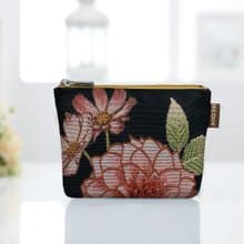 中零錢包 防潑水 平織緹花  賞夜菊