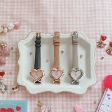 母親節禮物 免運 復古 Heart Watch 女裝 心形手錶 心心錶 愛心
