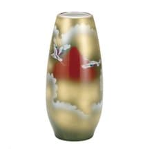 【入厝禮】九谷燒-8號寸胴花瓶 赤富士