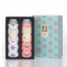 嶢陽茶行 花采雙高罐禮盒 阿里山烏龍茶+東方美人茶 三角立體茶包