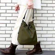BALON  カーキ    CORDURA　撥水加工ナイロン素材セミショルダーバッグ