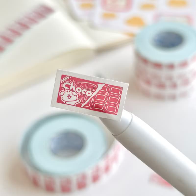 ラベラーシール  チョコレートな犬