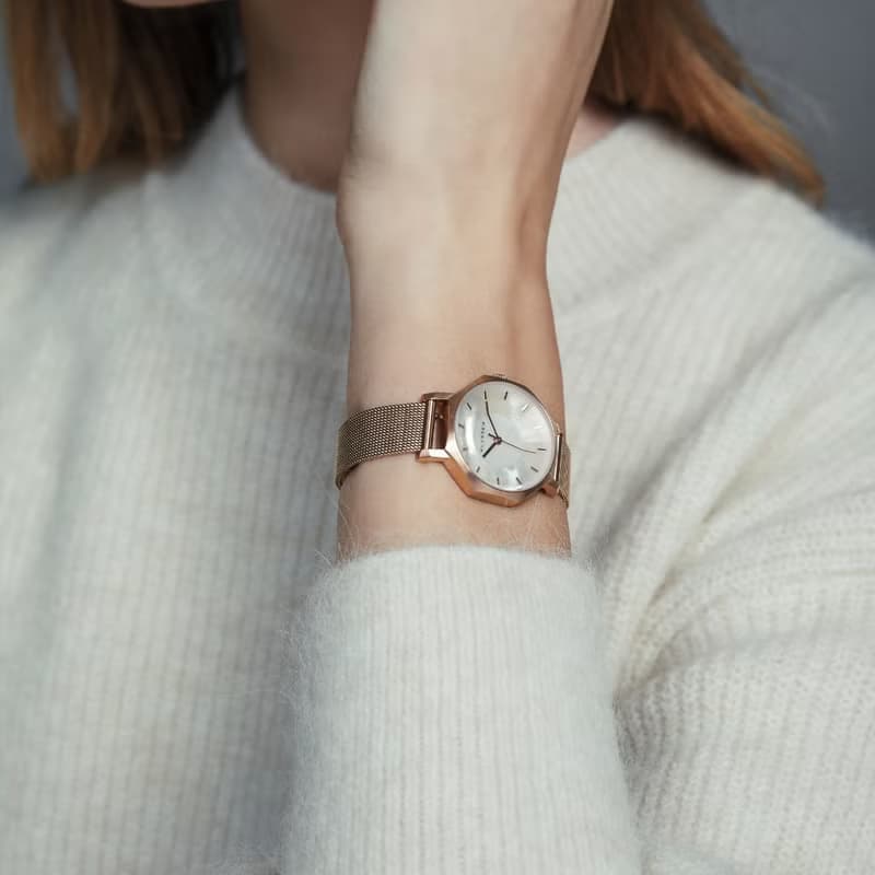 Volare Mother Of Pearl 珍珠白色鋼帶手錶 28mm