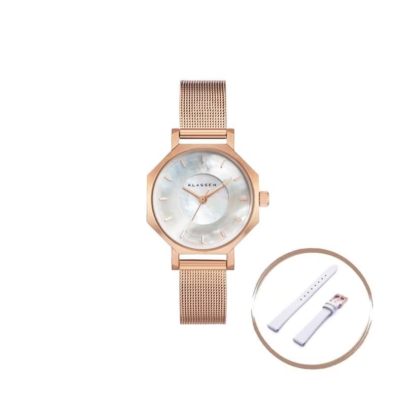 Volare Mother Of Pearl 珍珠白色鋼帶手錶 28mm