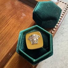 古董 意大利製 Gianni Versace 希臘女神 扣針 項鏈吊飾