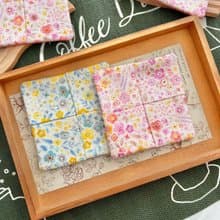 盛夏花語杯墊 花園系列 手工布杯墊