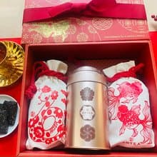 2025送禮【金好】茶食禮盒 (桂蘭包種50g+紫蘇梅+杏仁餅)