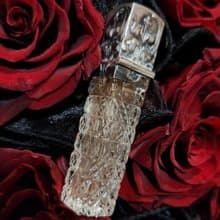 20世紀初Art Nouveau時期鳶尾花800純銀玻璃古董香水瓶聖誕禮盒