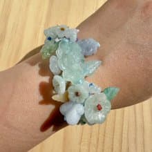 Handmade Jade Bracelet - Lotus Whisper