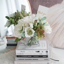 WHITE GREEN Bordeaux vase for Decoration