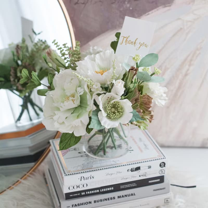 WHITE GREEN Bordeaux vase for Decoration