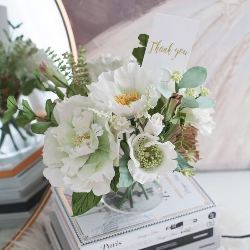 WHITE GREEN Bordeaux vase for Decoration