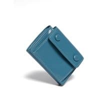 DOT Pocket 3-layer Half Wallet Coin Money Card Wallet  dusty blue