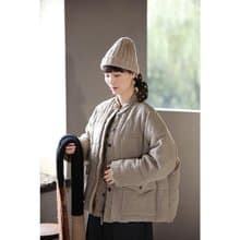 古董雨露麻短款羽絨服