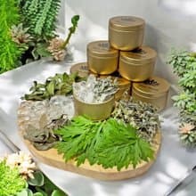 艾草 白鼠尾草 淨化鹽 芙蓉 抹草 隨身瓶 避邪 淨浴 旅行 外宿