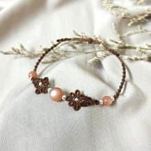 花漾編織手鍊/橙月光