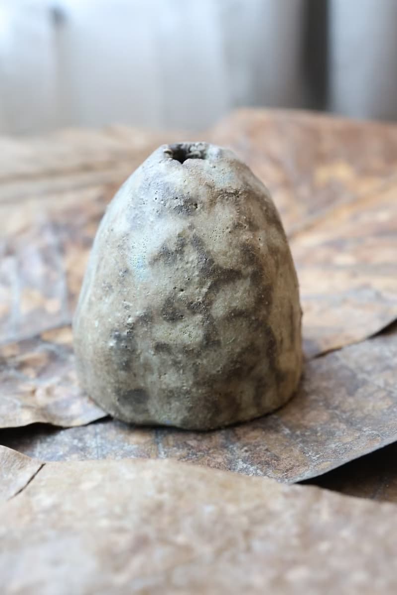 【喬遷禮物】風的皺折No9擴香手捏花器侘寂風雕塑擺件收藝術作品