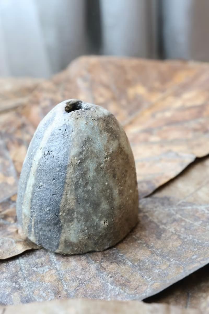 【喬遷禮物】風的皺折No9擴香手捏花器侘寂風雕塑擺件收藝術作品
