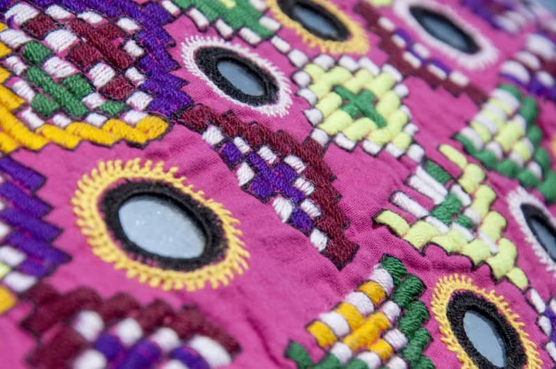 手工刺繡斜背包 民族風包 側背包 肩背包 手工包 刺繡包-古布boro