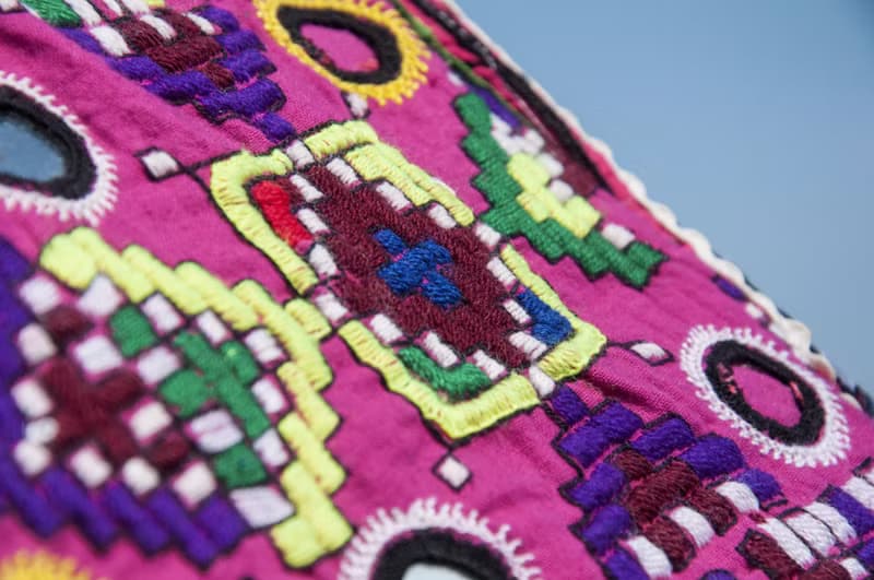 手工刺繡斜背包 民族風包 側背包 肩背包 手工包 刺繡包-古布boro