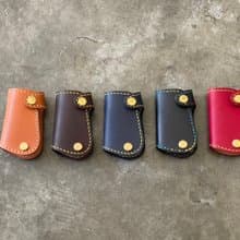 【Mini5】手工縫線汽車鑰匙包-加大款(黑色)