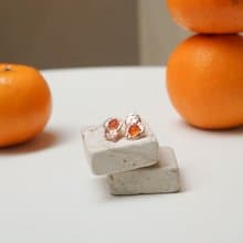 Orange Peel Earrings