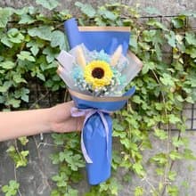 Hello Green FS008新款2023向日葵花束 畢業花束 送禮 乾燥花